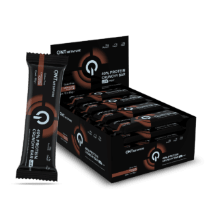 Barres protéinées QNT 40% Crunchy Chocolat - Pack 12 x 65g
