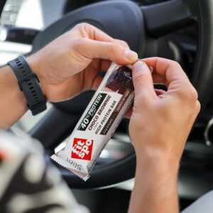 Protein bar FitSpo Slim 40% protein, Choco  brownie 12x 50g riche en protéines avec 20 g de protéines, seulement 0,8 g de sucres naturels et 206 kcal.