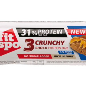 Barres protéinées FitSpo Power Crunchy Choco 🍫 - 31% protéines, 0,7g sucre - Pack 12 x 50g