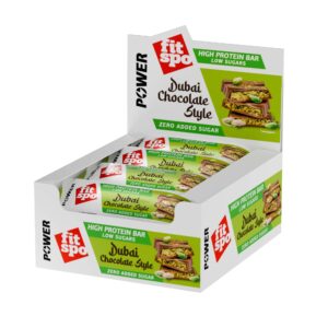 Barres protéinées FitSpo Power Dubai Chocolate Style 🌟 - 30% protéines x 12pc