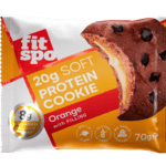 Cookies protéinés FitSpo Orange 🍊 - 20g protéines, base avoine - Pack 10 x 70g