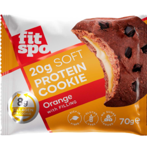 Protein Cookie FitSpo 20g protein, Orange, 10x70g
