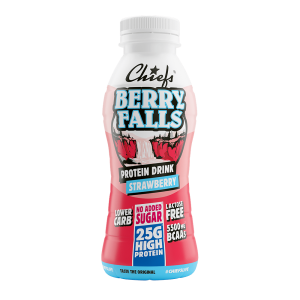 CHIEFS Protein Drink – 26g de Protéines, Sans Lactose ; Sans Sucres Ajoutés – 330ml — Fraise
