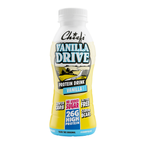CHIEFS Protein Drink – 26g de Protéines, Sans Lactose ; Sans Sucres Ajoutés – 330ml — Vanille