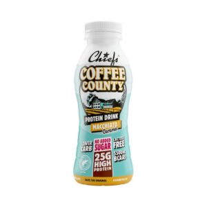 CHIEFS Protein Drink Café – Pack 8 x 330 ml – 25 g de Protéines, Sans Lactose, Sans Sucres Ajoutés – face