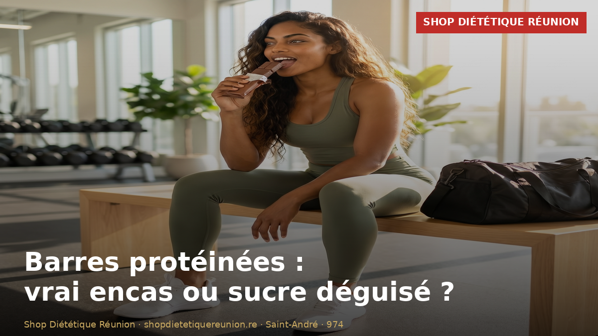 Barres protéinées : vrai encas ou sucre déguisé ? Le guide 974