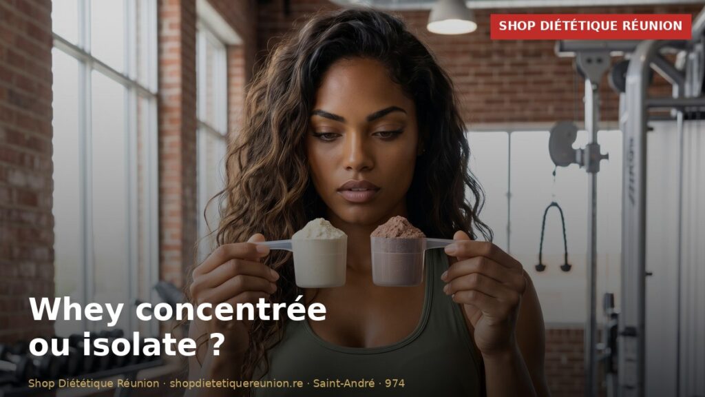 Whey concentrée ou isolate ? - Shop Diététique Réunion 974