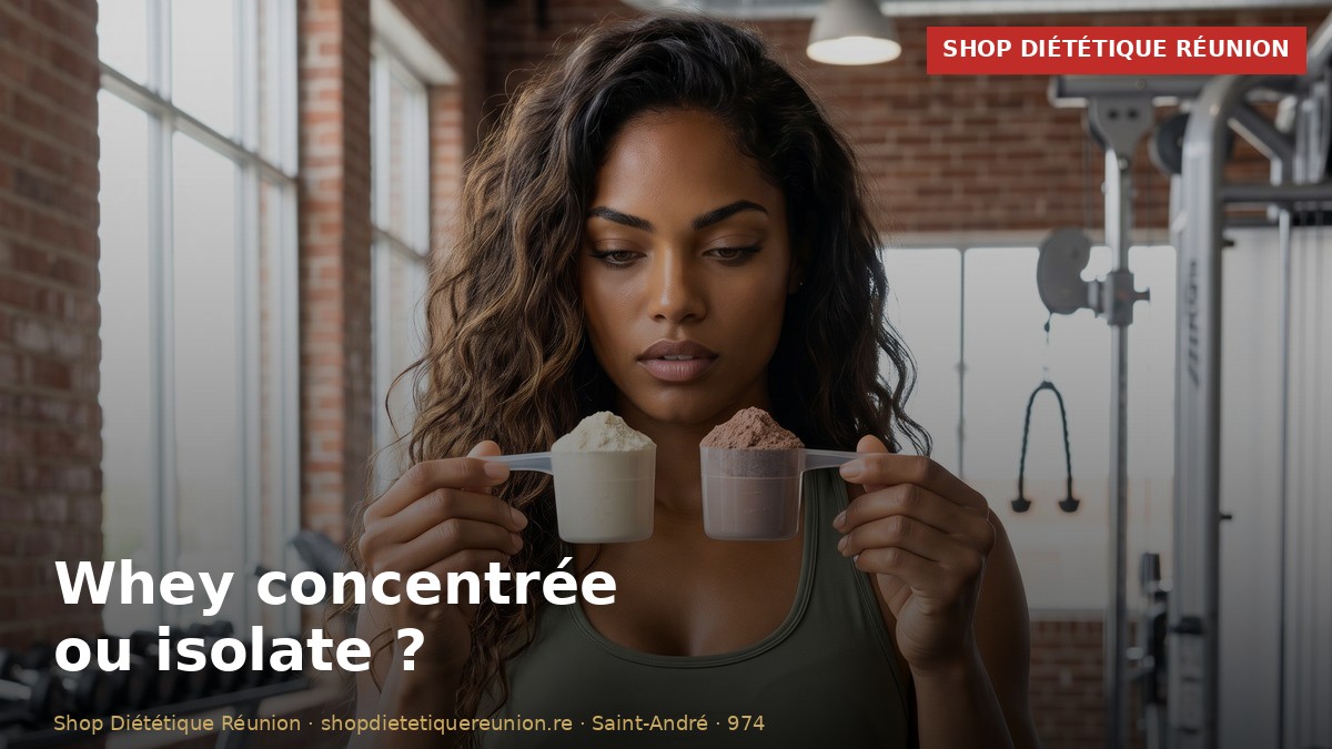 Whey concentrée ou isolate : laquelle choisir ? (Guide La Réunion)