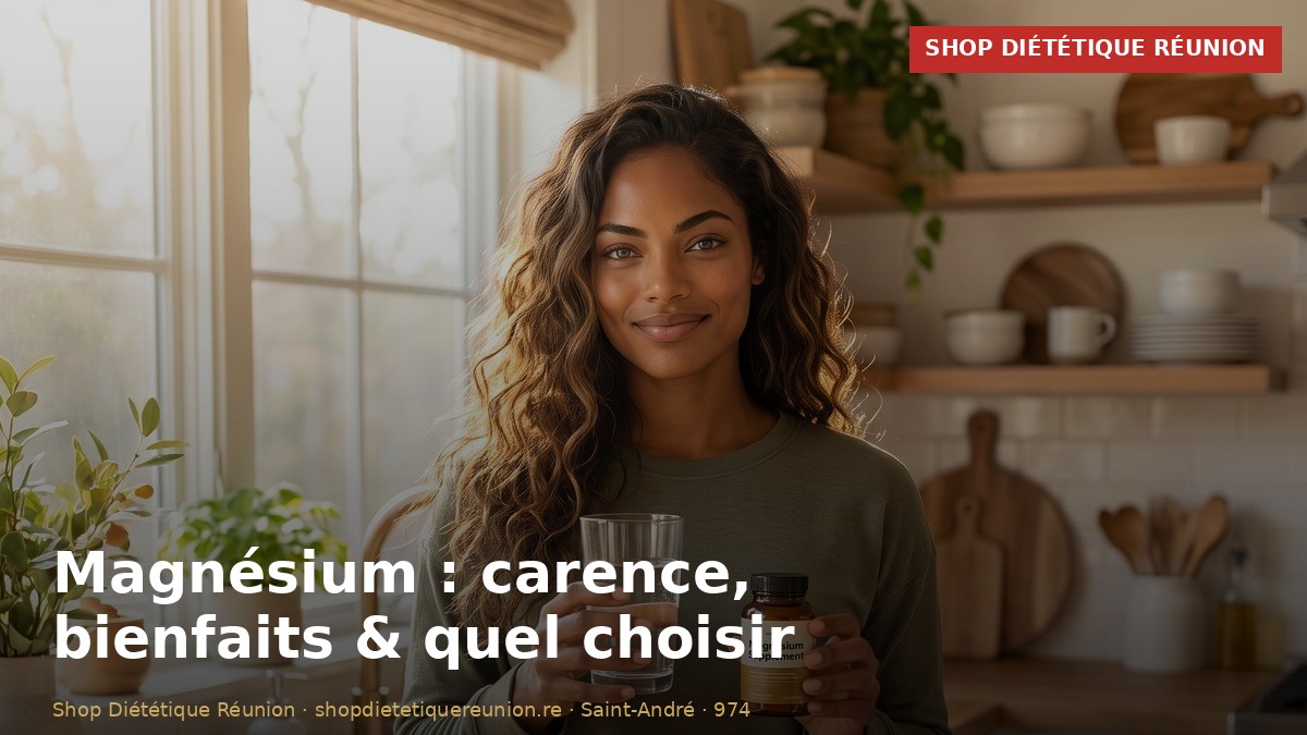 Magnésium : bienfaits, carence et lequel choisir (Guide La Réunion 974)