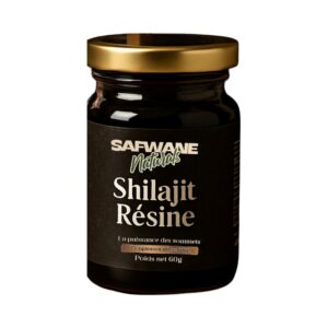 Shilajit Résine Safwane Naturals 60g – face