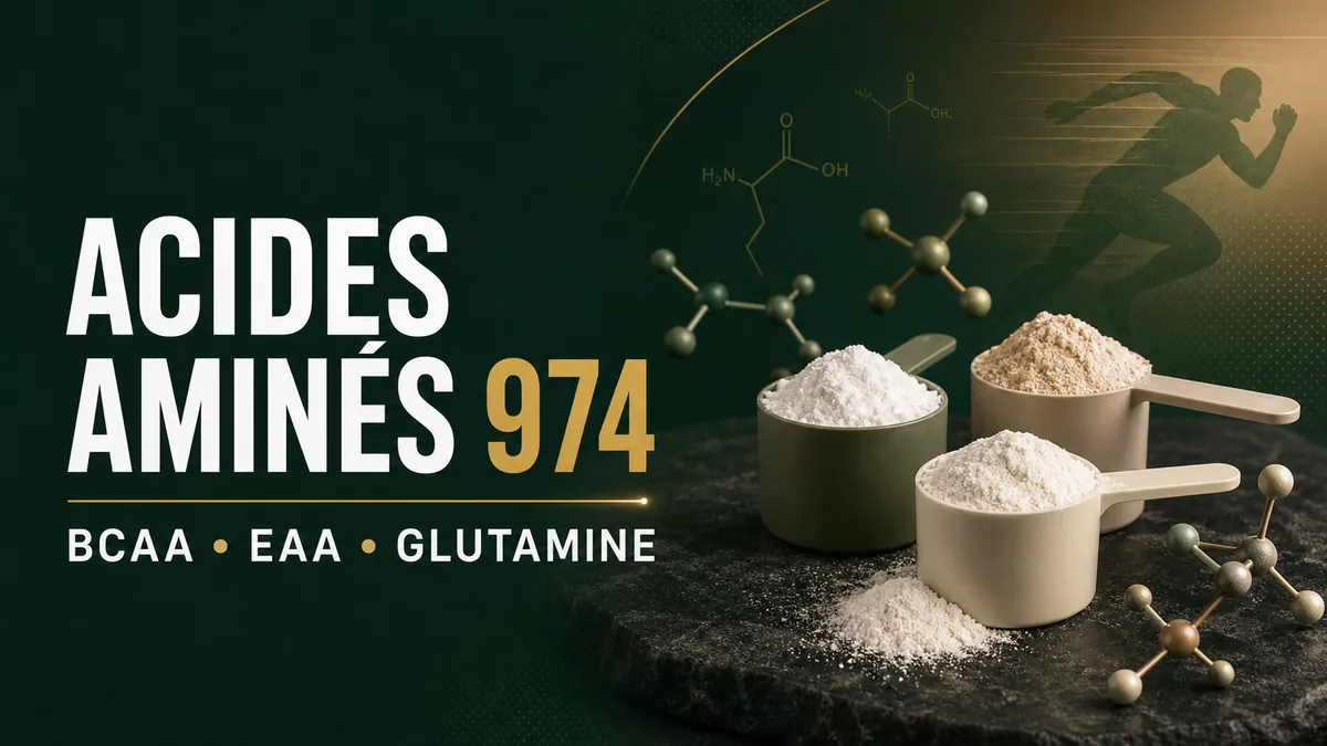 Acides aminés à La Réunion (974) : BCAA, EAA, glutamine, bien choisir
