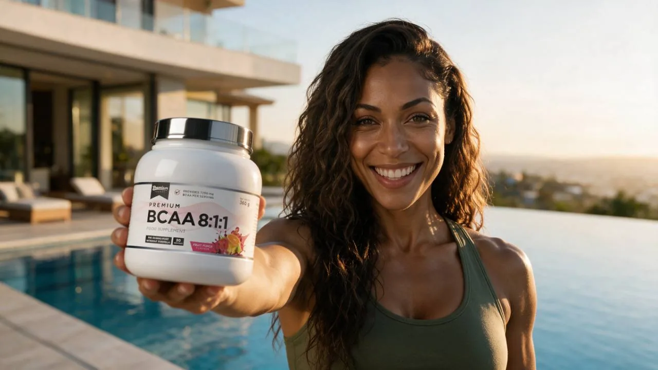 Premium Source BCAA Fruit Punch 360 g présenté à La Réunion