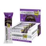 Barres protéinées RiceUP! Collagen Triple Chocolate - 30% protéines, sans sucre ajouté - Pack 12x50g