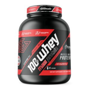 Immortal Nutrition Whey Mass 3 kg - Fraise - face