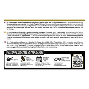iO.Genix Citrulline Malate 300 g - Neutre – étiquette au dos