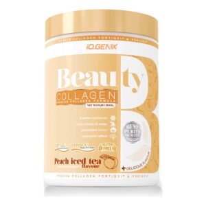 iO.Genix Collagène Beauté 300 g - Thé glacé pêche – face du produit