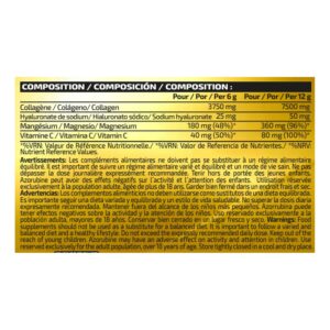 iO.Genix Collagène Professional 400 g - Fruits rouges – tableau nutritionnel