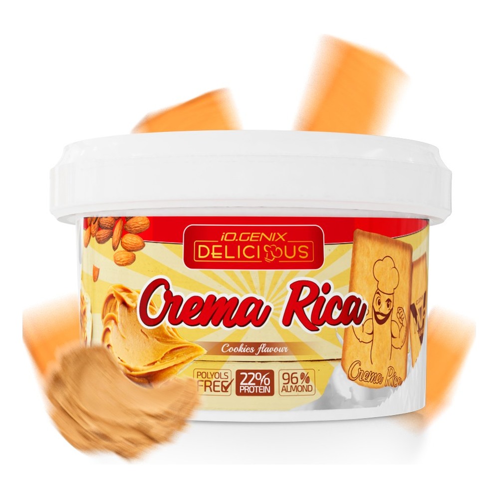 iO.Genix Crème d’amande à tartiner 250 g – Cookies – utilisation iO.Genix Crème d'amande à tartiner 250 g - Cookies – utilisation