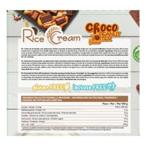iO.Genix Crème de riz 1 kg - Chocolat beurre de cacahuète – étiquette au dos