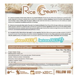 iO.Genix Crème de riz 1 kg - Nature – tableau nutritionnel