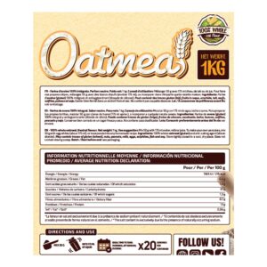 iO.Genix Farine d'avoine 1 kg - Neutre – tableau nutritionnel