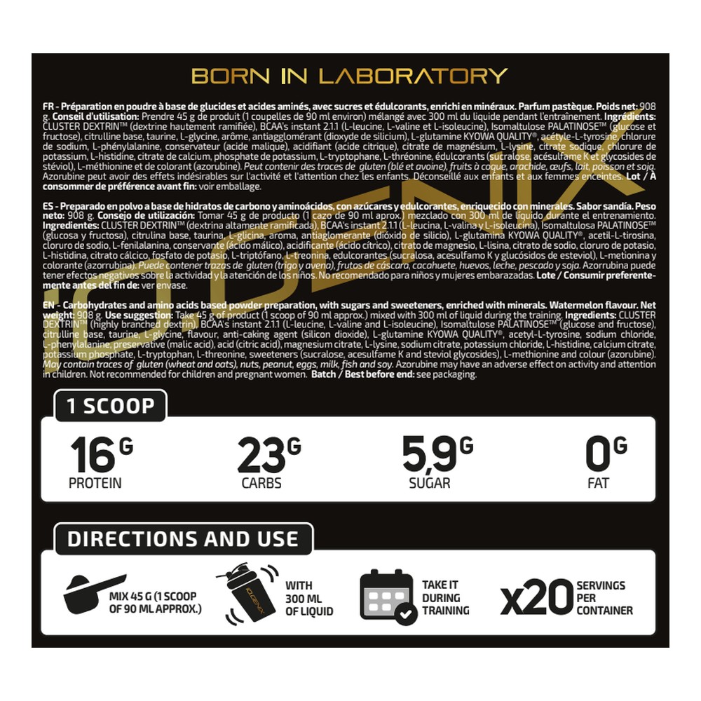 iO.Genix Intrawork Professional 908 g – Pastèque – étiquette au dos iO.Genix Intrawork Professional 908 g - Pastèque – étiquette au dos