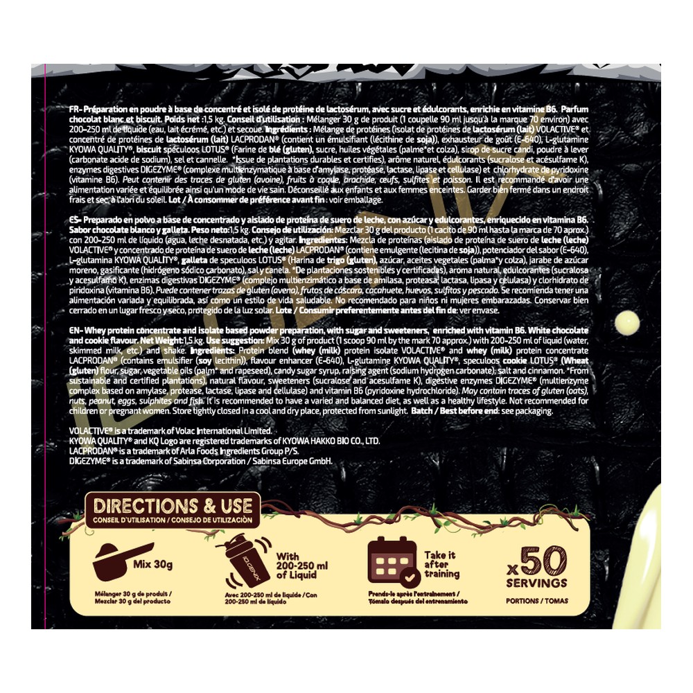 iO.Genix IsoWhey Sublime 1,5 kg – Chocolat blanc amazonien – étiquette au dos iO.Genix IsoWhey Sublime 1,5 kg - Chocolat blanc amazonien – étiquette au dos