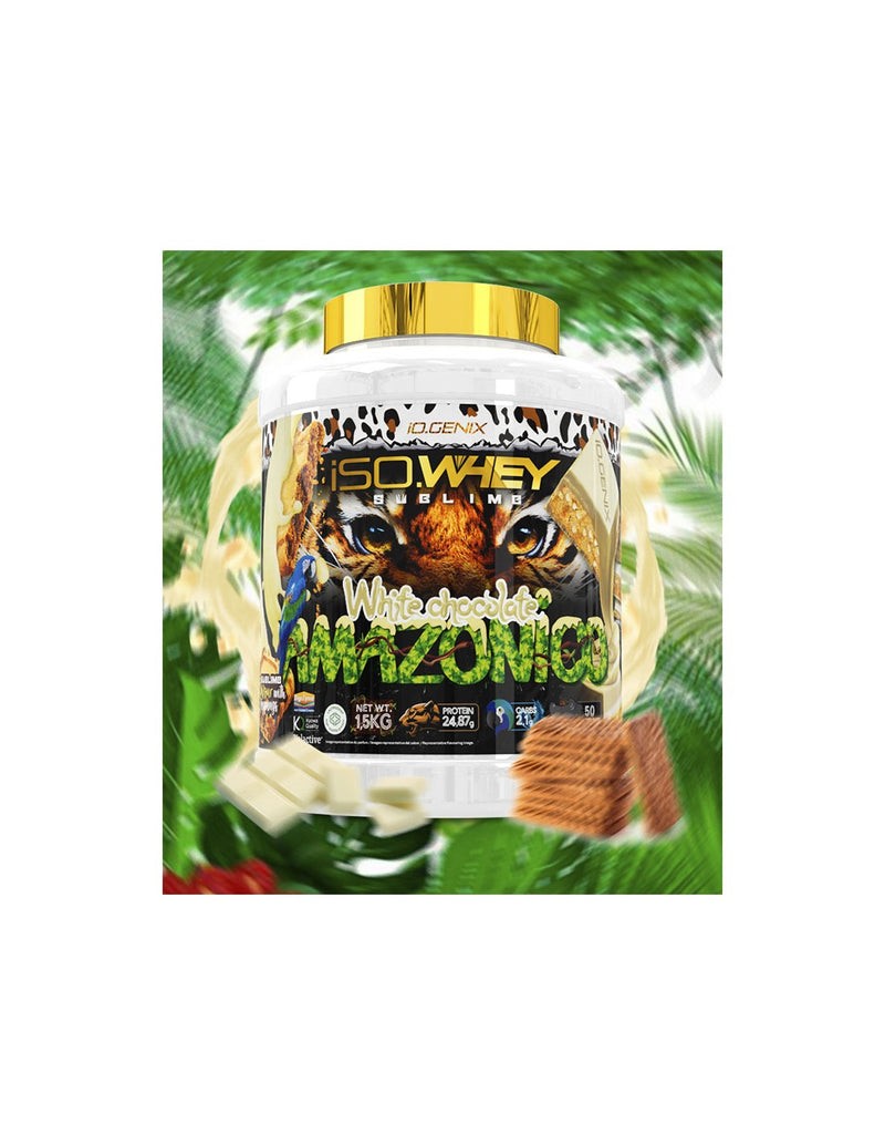 iO.Genix IsoWhey Sublime 1,5 kg Chocolat blanc Amazónico iO.Genix IsoWhey Sublime 1,5 kg saveur Chocolat blanc Amazónico
