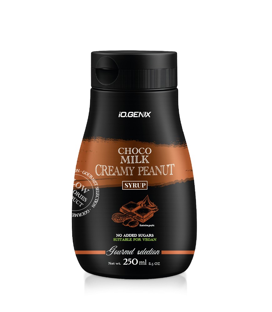 iO.Genix Sirop Chocolat au lait et Cacahuete Gourmet Selection 250 ml iO.Genix Sirop Chocolat au lait et Cacahuete Gourmet Selection 250 ml