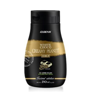 iO.Genix Sirop Chocolat blanc & Cacahuète Gourmet Selection 250 ml