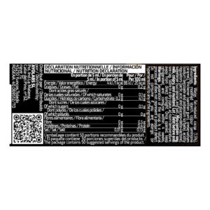 iO.Genix Sirop Chocolat Dubaï Intense Gourmet Selection 250 ml – tableau nutritionnel