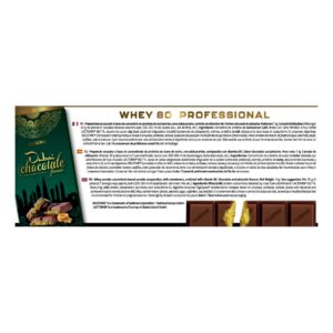 iO.Genix Whey 80 Professional 1 kg - Chocolat Dubaï – étiquette au dos