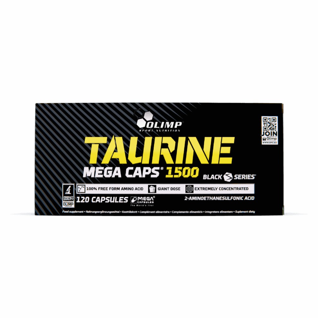 Olimp Taurine Mega Caps 1500 - 120 gélules Boîte Olimp Taurine Mega Caps 1500, 120 gélules