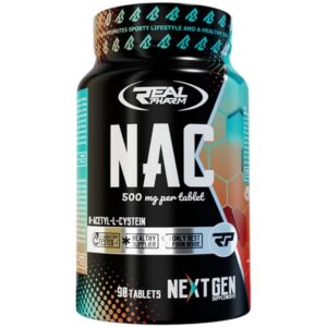 Real Pharm NAC 500 mg N-acétyl-cystéine, boîte de 90 comprimés