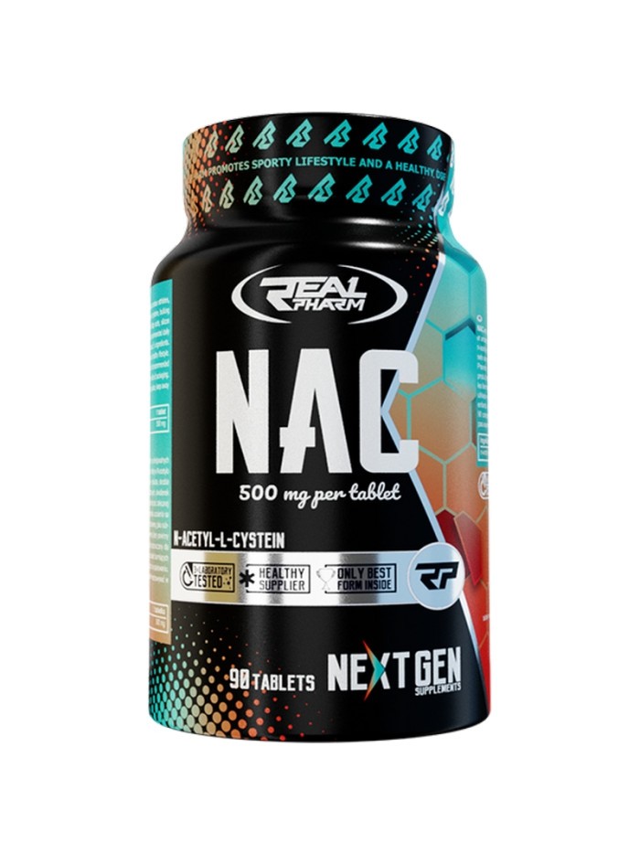 Real Pharm NAC 500 mg, boîte de 90 comprimés Real Pharm NAC 500 mg N-acétyl-cystéine, boîte de 90 comprimés