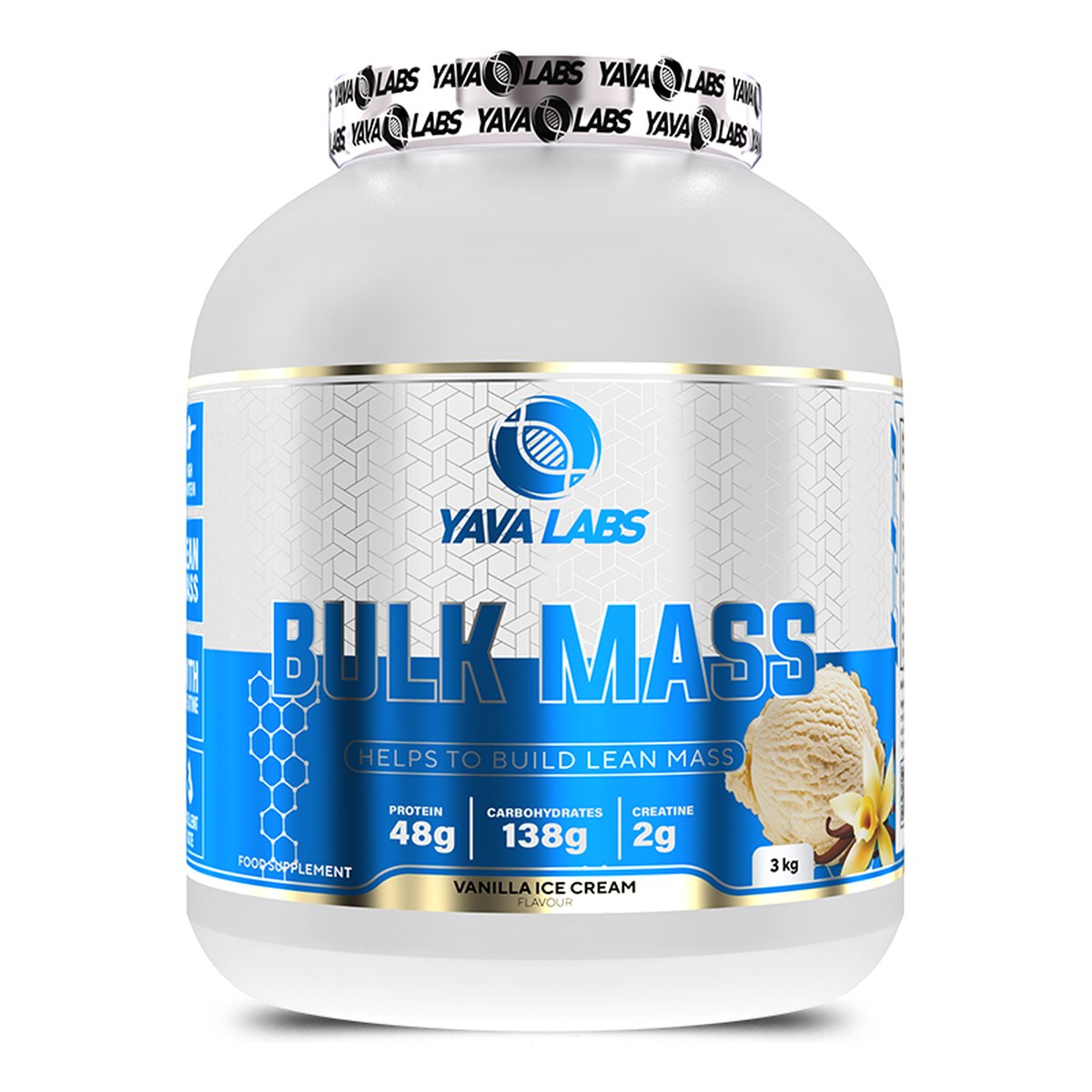 Yava Labs Bulk Mass 3 kg - Vanille Yava Labs Bulk Mass 3 kg - Vanille